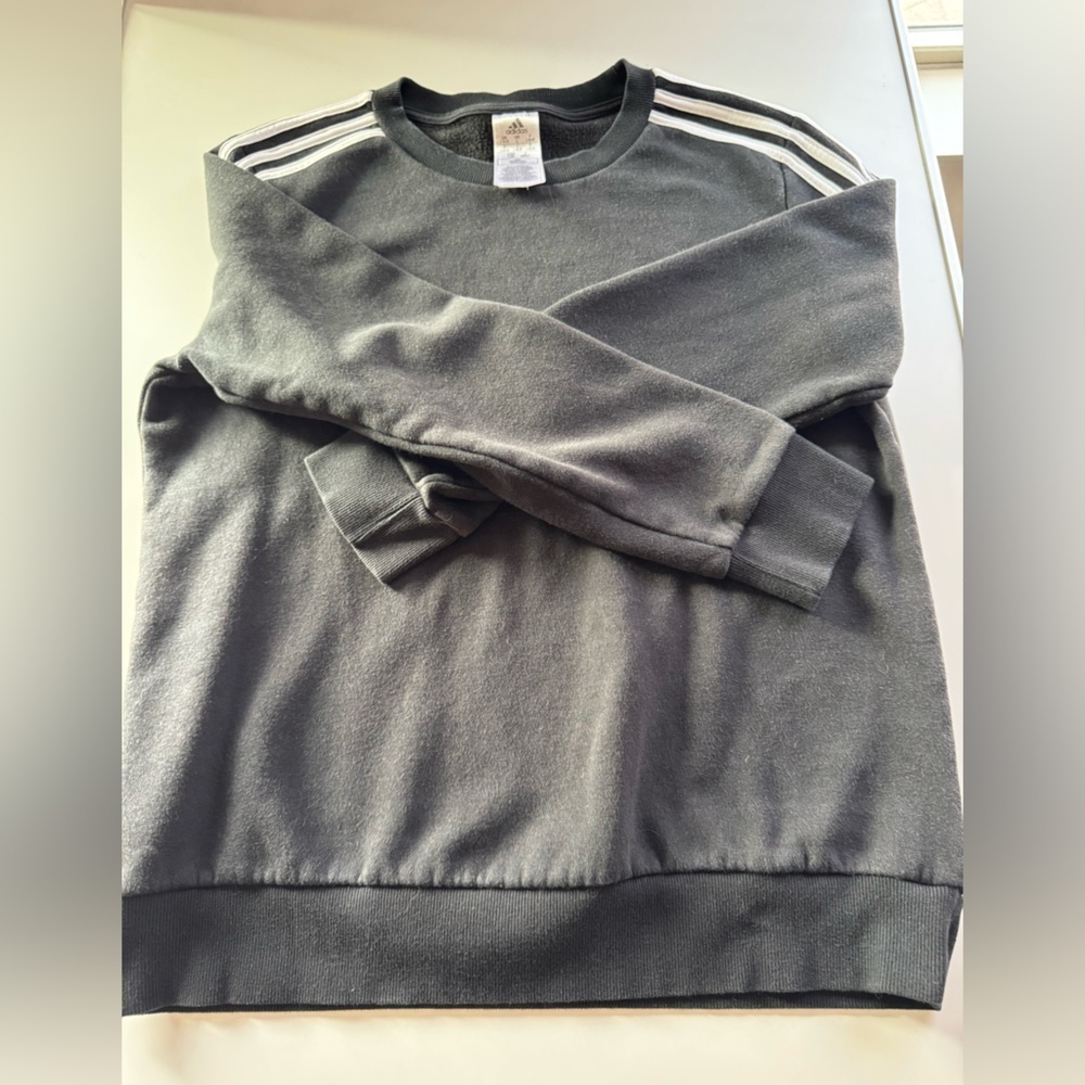 adidas Men's black Crewneck Sweater